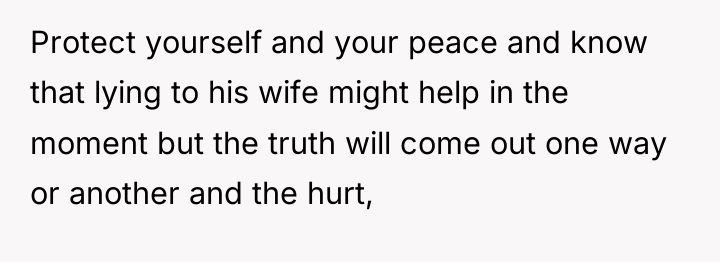 Protect yourself and your peace and know that lying to...