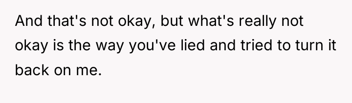 And that's not okay, but what's really not okay is...