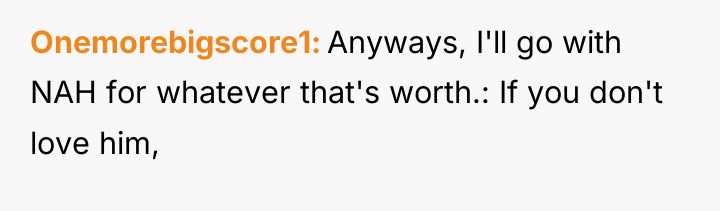 Onemorebigscore1 Anyways, I'll go with NAH for whatever that's worth.:...
