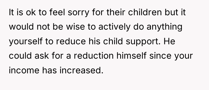 It is ok to feel sorry for their children but...