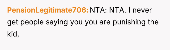 PensionLegitimate706 NTA: NTA. I never get people saying you you...