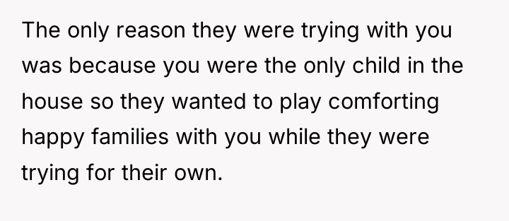 The only reason they were trying with you was because...