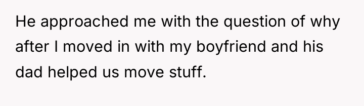 He approached me with the question of why after I...