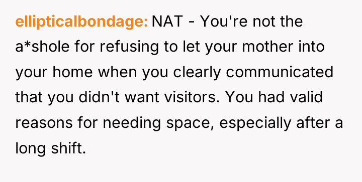 ellipticalbondage NAT - You're not the a*shole for refusing to...