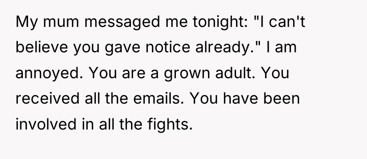 My mum messaged me tonight: "I can't believe you gave...