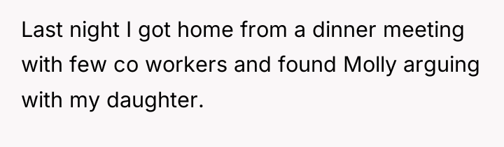 Last night I got home from a dinner meeting with...