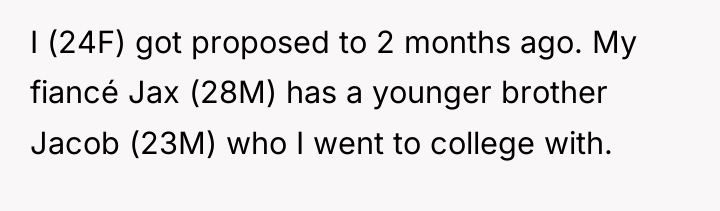 I (24F) got proposed to 2 months ago. My fiancé...