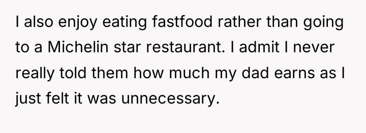 I also enjoy eating fastfood rather than going to a...