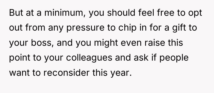 But at a minimum, you should feel free to opt...