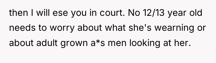 then I will ese you in court. No 12/13 year...
