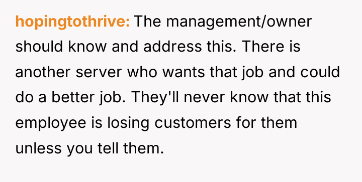hopingtothrive The management/owner should know and address this. There is...