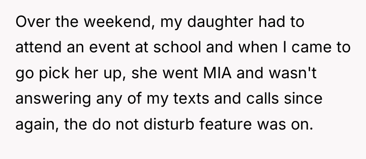 Over the weekend, my daughter had to attend an event...