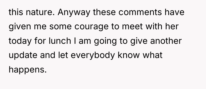 this nature. Anyway these comments have given me some courage...