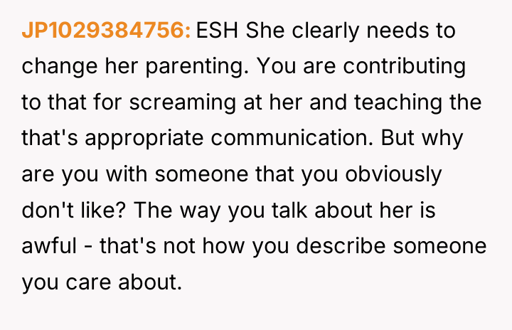 JP1029384756 ESH She clearly needs to change her parenting. You...