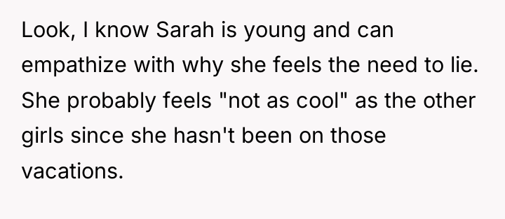 Look, I know Sarah is young and can empathize with...