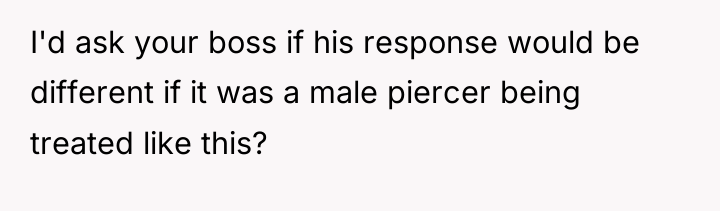 I'd ask your boss if his response would be different...