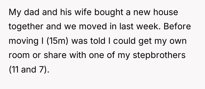 My dad and his wife bought a new house together...