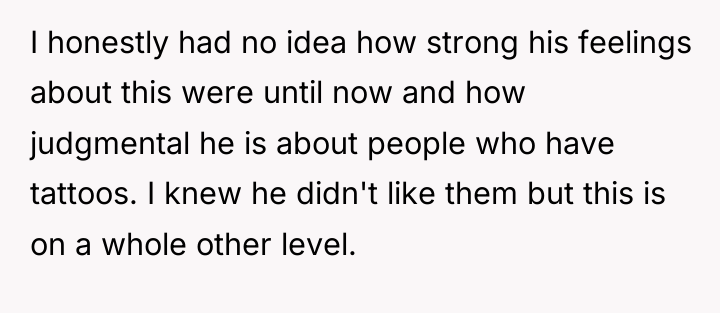 I honestly had no idea how strong his feelings about...