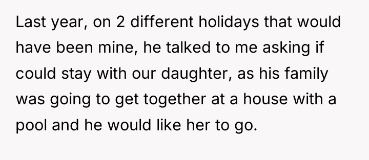 Last year, on 2 different holidays that would have been...