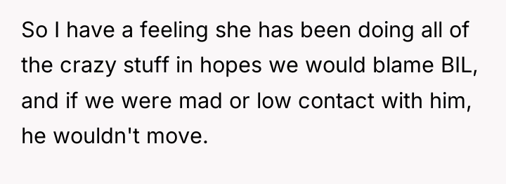 So I have a feeling she has been doing all...