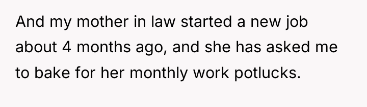 And my mother in law started a new job about...