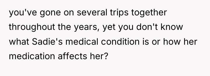 you've gone on several trips together throughout the years, yet...