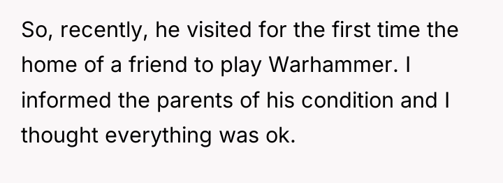 So, recently, he visited for the first time the home...