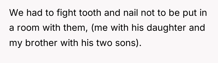 We had to fight tooth and nail not to be...