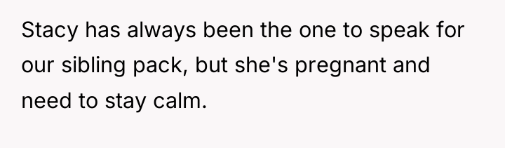 Stacy has always been the one to speak for our...