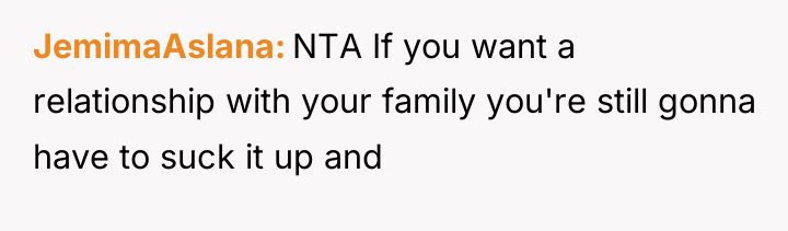 JemimaAslana NTA If you want a relationship with your family...