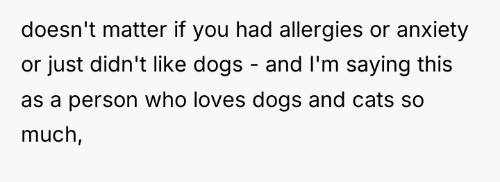 doesn't matter if you had allergies or anxiety or just...