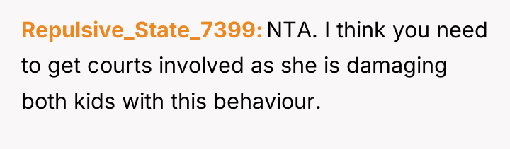 Repulsive_State_7399 NTA. I think you need to get courts involved...