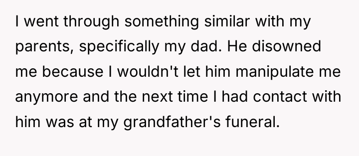 I went through something similar with my parents, specifically my...