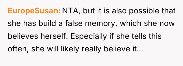 EuropeSusan NTA, but it is also possible that she has...