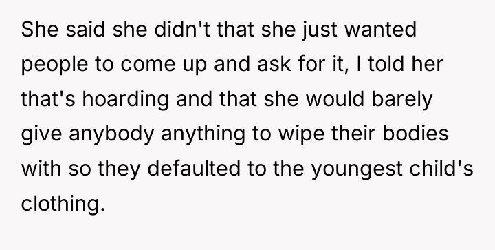 She said she didn't that she just wanted people to...