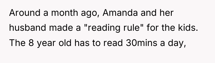 Around a month ago, Amanda and her husband made a...