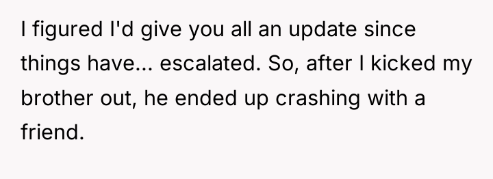 I figured I'd give you all an update since things...