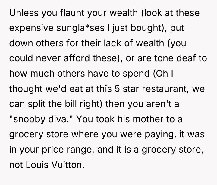 Unless you flaunt your wealth (look at these expensive sungla*ses...