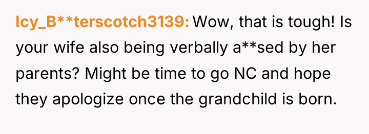 Icy_B**terscotch3139 Wow, that is tough! Is your wife also being...