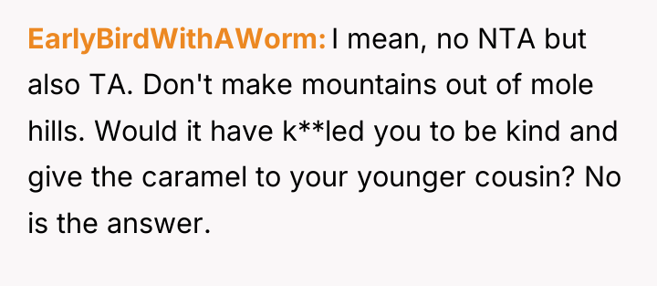 EarlyBirdWithAWorm I mean, no NTA but also TA. Don't make...