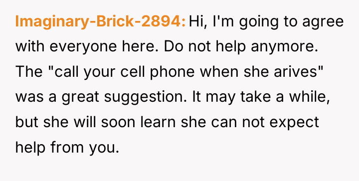Imaginary-Brick-2894 Hi, I'm going to agree with everyone here. Do...