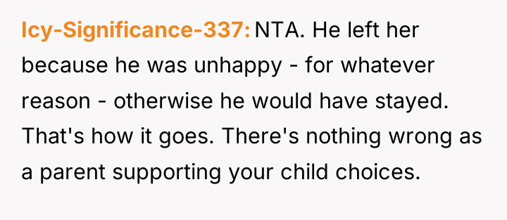 Icy-Significance-337 NTA. He left her because he was unhappy -...