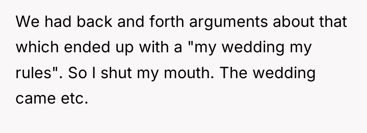 We had back and forth arguments about that which ended...