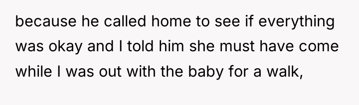 because he called home to see if everything was okay...