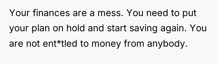Your finances are a mess. You need to put your...
