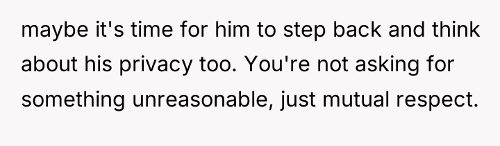 maybe it's time for him to step back and think...