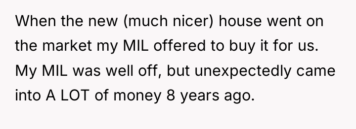 When the new (much nicer) house went on the market...