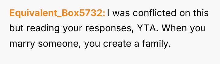 Equivalent_Box5732 I was conflicted on this but reading your responses,...