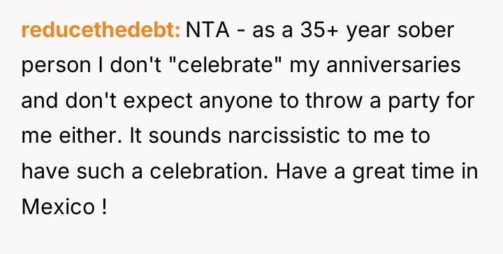 reducethedebt NTA - as a 35+ year sober person I...