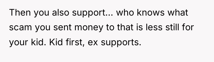 Then you also support... who knows what scam you sent...